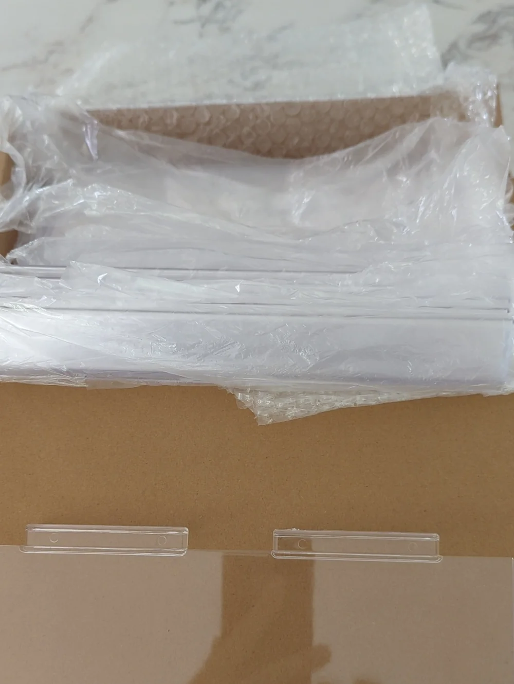 Fumete 10 Pack Clear Acrylic Slatwall Store Boutique